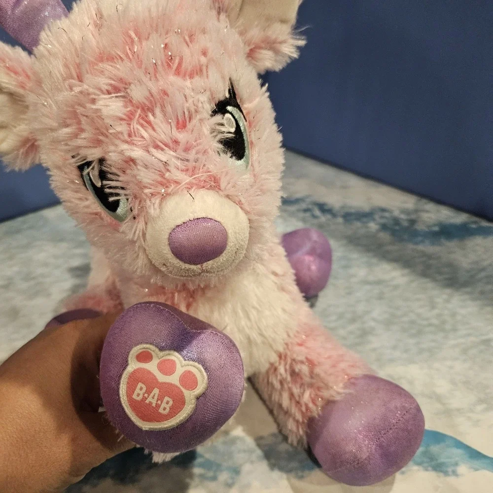 Build A Bear Pink Unicorn Arctic Fox Reindeer Plush Bundle BAB 14-16